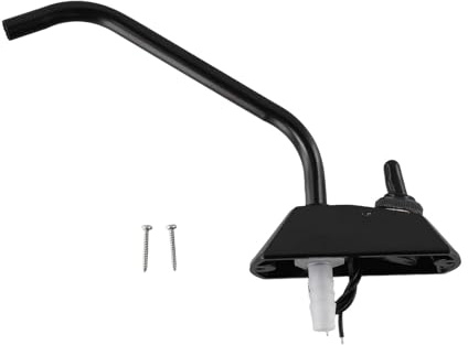 Vibsky Interruptor de grifo eléctrico de 12 V para RV, autocaravana, cámper, acero inoxidable, 3,5 A, conector de manguera de 9 mm