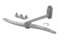 Bras de lavage supérieur (166437-36416) Lave-vaisselle 00298594, 00350644 BOSCH