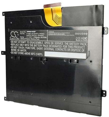 vhbw Batterie Compatible avec Dell Vostro V13, V130 Ordinateur Portable (2700mAh, 11,1V, Li-polymère)