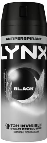 Lynx Black 72 Hour Anti-Perspirant Deodorant Spray, 150ml