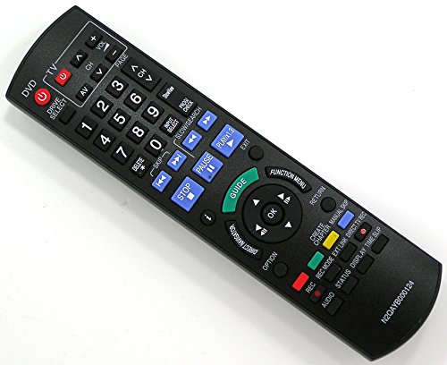 Alltro Ersatzfernbedienung für Panasonic N2QAYB000124 DVD-Recorder