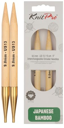 KnitPro K22411 Rundstricknadel, Bamboo, Natur, 12 x 0.9 x 0.9 cm, 2