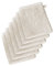 De Witte Lietaer 199514 Wellness Lot de 6 Gants de Toilette Coton Beige 15 x 22 cm