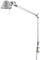 Artemide- Tolomeo Tavolo Tischlampe. Hochwertige Tischleuchte aus Aluminium mit Klemme. Made in Italy, L78 H64,5 H max 129 cm, Silber