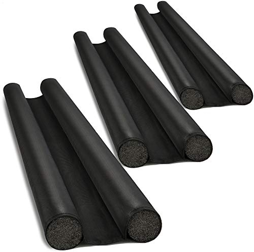 COM-FOUR® 3X boudins de Porte pour la Porte - Joint inférieur de Porte - Coupe-Vent avec Double Joint - Protection Contre Les Courants d'air et Le Bruit - 86 cm (003 pièces)