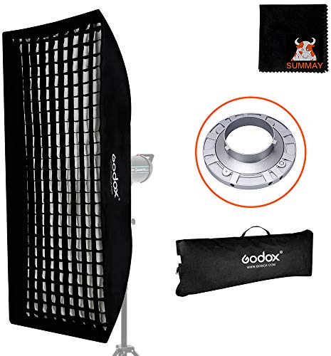 GODOX 50cm x 130cm Studio Flash Honeycomb Grid Softbox con Bolsa de Transporte para Bowens Mount Flash Speedlite (SB-FW50130)