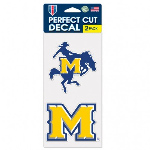 Wincraft McNeese State Cowboys 10,2 x 20,3 cm die Cut Aufkleber (Zwei – 10,2 x 10,2 cm Aufkleber)