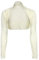 krautwear Damen Bolero Langarm Stola Bolerojacke Hochzeit Festlich Spitze schwarz weiß rot beige blau pink