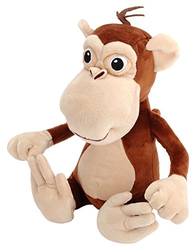 Dickie Toys - Helden der Stadt, Anton der Affe Plüschtier, der beste Freund von Kasimir Krähe zum Kuscheln aus Plüsch, Kuscheltier, Größe 30cm