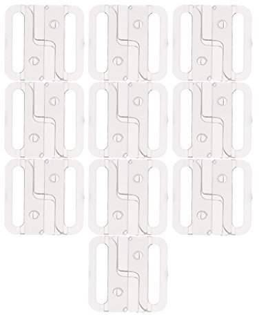 Baoblaze 10 Sets Plastic Clasp Bra Strap Closure Sewing Clip Hooks, Clear, 33mm