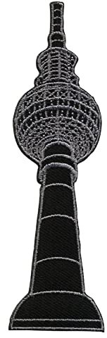 Freak Scene Aufnäher - Fernsehturm Berlin - 10 cm grau - Patch