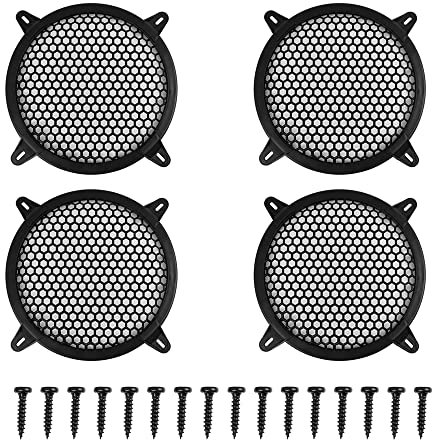 X AUTOHAUX 4pcs Grill Cover 8 Mesh Protector Car Speaker Cover Subwoofer Grill