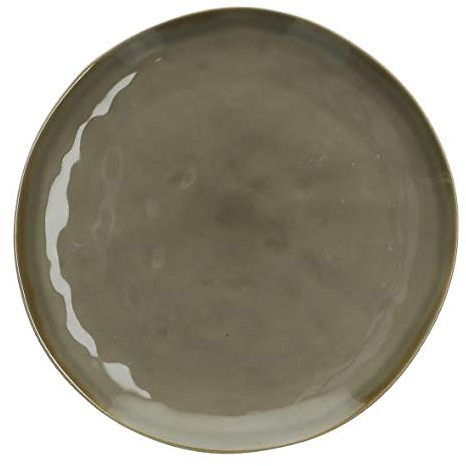 Rose und Tulipani Concerto Grigio Tortora Frühstücksteller 20cm Grau Teller italienisch Steinzeug Tafelservice Essteller Red mediterraner Italien Retro Stil