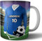 AK Giftshop Personalised Gift - Football Shirt - Mug -Tea Coffee Cup - Birthday - Christmas - Stocking Filler - Secret Santa - Any Team Colours (Chelsea)