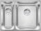 Blanco 526128 Fregadero de cocina de acero inoxidable, 340mm/180mm