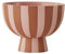 OYOY Toppu Mini Bowl Caramel/Rose – Kleine Deko-Schale aus Keramik, Ø12 x H10 cm, Rosa/Karamell