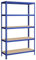 SONGMICS Schwerlastregal, Kellerregal, Lagerregal, 60 x 120 x 200 cm, Regal mit Stahlgestell, bis 750 kg belastbar, 5 verstellbare Ablagen, blau GLR060Q01