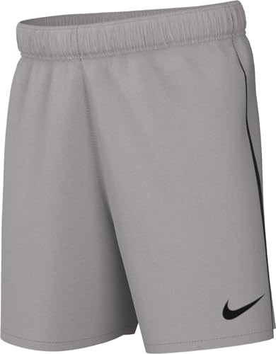 NIKE DR0968-052 Y NK DF LGE Knit III Short K Shorts Unisex Pewter Grey/Black/Black Größe L
