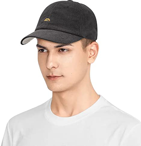 CLAPE Unisex Corduroy Baseball Cap Stickerei Basecap Atmungsaktive Outdoor Kappen Cotton Fitted Cap UV-Schutz Sun Cap