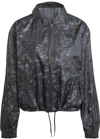 adidas Damen W Fi 3s WVN JKT Windbreaker, Schwarz/Schwarz, M
