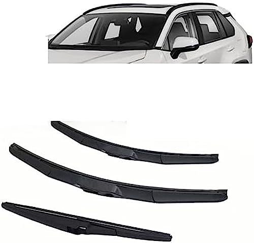 Limpiaparabrisas para coche, juego de escobillas limpiaparabrisas delanteras y traseras para Toyota RAV4 RAV-4 XA50 2019 2020 2021, escobilla limpiaparabrisas