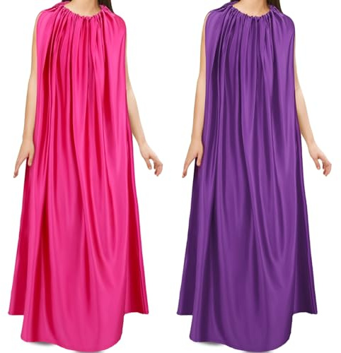Suhine 1 peignoir rose Yoni pour sauna, kit de sudation pliable sans manches pour femme, pour le bain, le spa, le salon de coiffure, Rose, violet, taille unique