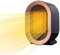 1200W Electric Heater, Low Energy Space Heater, Portable Room Heater with 2 Mode Adjustment, Low Noise, Tilt Protection and Multiple Protection, Fan Heaters for Rooms Desk, Office, Bathroom (Black)