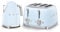 Smeg 50’s Style Retro Range Breakfast Set, 1.7L 3000W Kettle and Multi-Functional Control 4-Slice 2000W Toaster, Pastel Blue, KLF03PBUK/ TSF03PBUK