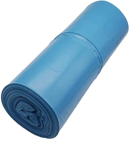 SKIR'CO 20 bolsas de basura de 160 litros, bolsas de basura azules de 90 x 110 cm, bolsas de basura de color azul