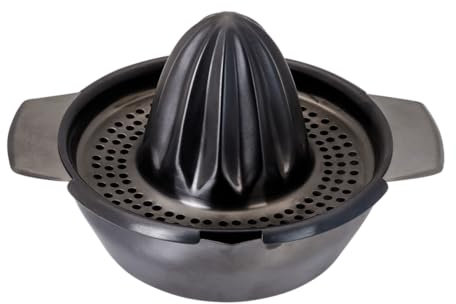 LURCH 221495 Zitruspresse zum mühelosen Pressen von Zitrusfrüchten 2tlg Smokey Grey
