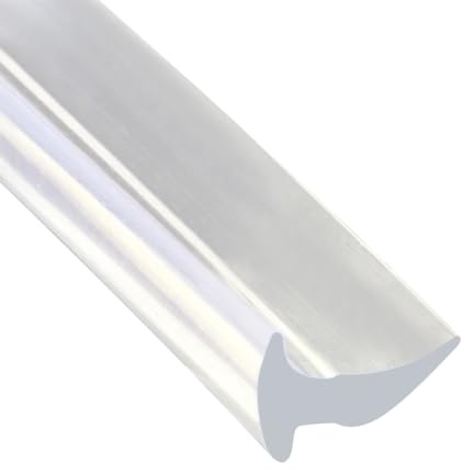Cozylkx Striscia di Tenuta per Fessure di Vetro per Finestre Guarnizione Morbida per Finestre Strisce di Tenuta per Paraspifferi per Finestre - Lunga 1 M, Adatta per Spazi di 1,5-2 Mm