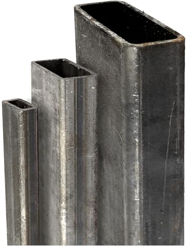 TJ Vierkantrohr S235 JR Stahl I 20 x 10 x 15 mm Länge 1000 mm I ST37 Standard Vierkant Stahlrohr I unbehandeltes Rechteckrohr I 4-Kant Rohr für Bauwesen, Maschinenbau, Landwirtschaft, Architektur uvm