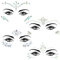 Yuanchu 4 Stück Glitzersteine Gesicht Festival,4 Stile Edelsteine Temporäre Tattoos Gesicht Strasssteine Juwelen Kristalle Glitzer Aufkleber für Musikkarneval Party Make-up Festival