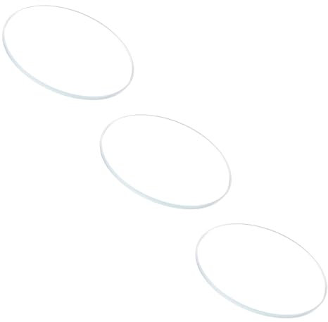 CoCud 3 Stück Uhrenglas, Uhrenglas Ersatz, 20mm Uhr Kristalllinse Glas Ersatzteile, Runde Watch Glass, Doppelt Gewölbt, Uhrenteile Reparaturwerkzeug für Uhrmacher, Dicke 1.1mm