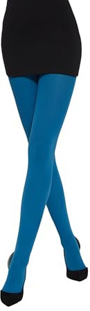 MYCHICLEGS - Collant femmes microfibre opaque 60 denier - Bleu océan - M