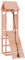 Spielturm mit Kletterwand Massivholz Douglasie,3155811