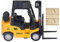 BSTCAR Carrello elevatore giocattolo di sollevamento del veicolo giocattolo dei bambini giocattolo del carrello elevatore Gioco del camion di costruzione per bambini dai 3 anni in su