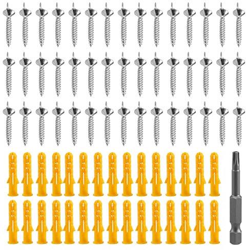 Jrifedptry 50 clavos sin costuras, tornillo de doble cabeza, zócalo de madera maciza, clavos sin costuras, línea de pie, clavos especiales, tornillos de seguridad