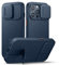 SURITCH Magnetic Case Compatible with iPhone 13 Pro, Shockproof Bumper Case Slim Protective Cover with Slide Camera Cover and Adjustable Kickstand(Deep Blue)