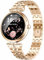 Smartwatch Damen Diamond Luxus Armbanduhr mit Telefonfunktion/Herzfrequenz/Menstruationszyklus/IP68 Wasserdicht Android iOS Fitnessuhr Gold