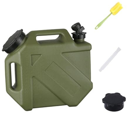 F Fityle 10L Réservoir d'eau avec Robinet Amovible, Camping Bidon Matériau PE/PP Renforcé, Réservoir pour Camping-Car, Voyage et Activités Extérieures, Vert