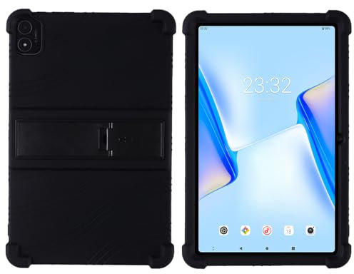 Custodia protettiva per tablet Meize D115 KADYBE D115 da 10,1 pollici, in morbido silicone resistente agli urti, con supporto regolabile per PC, colore nero