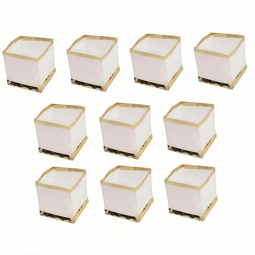 10 linternas flotantes biodegradables de papel blanco biodegradables linternas de velas flotantes luces de piscina para desear y rezar (sin velas)