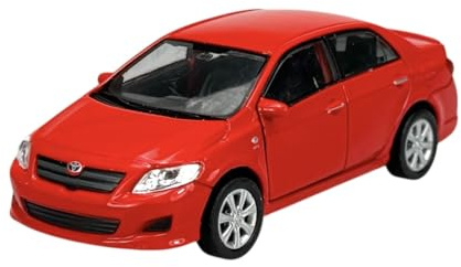 Welly Modell Auto Kompatibel mit Toyota Corolla E15 2006-2013 Rot ca 1/34-1/39 Metal Die Cast Neu im Kasten 43608