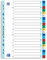 Oxford Kunststoff-Register A4, Strong-Line, A-Z, 21-teilig, mit Deckblatt