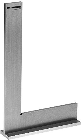 FACOM 819.150CLO Series 819.CLO Stainless Steel Flanged Precision Square, Class 0, 150 mm Length