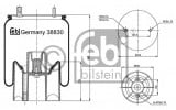 febi bilstein 38830 Luftfederbalg mit Kunststoffkolben, 1 Stück