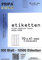 pripa - Etiketten 70 x 41 mm - Großpackung - 500 Blatt DIN A4 selbstklebende Etiketten 3481