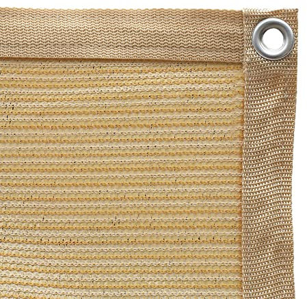 Shatex 8 ftx12ft 90% UV-Block Outdoor Sonnenschutz Schatten Panel, Terrasse/Fenster/Wohnmobil-Vorzelt, getapte Rand mit Tülle