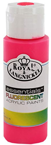 Royal & Langnickel Acrylic Paint - 59ml FLUORESCENT LIGHT PINK PAINT